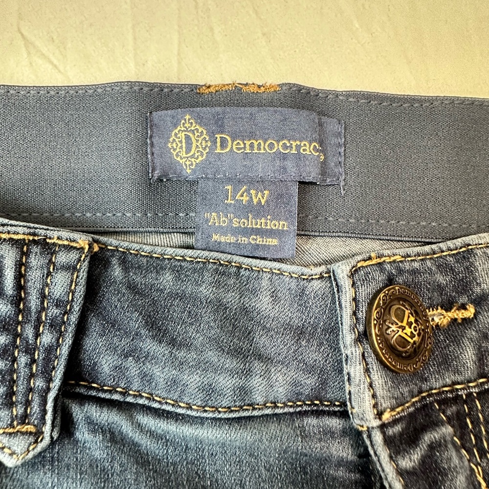 Women's Democracy Dark Blue Straight Leg Jeans - Picture 3 of 3
